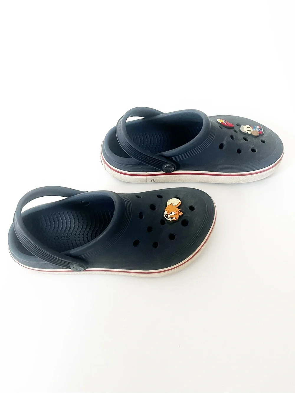 Navy Crocs with Jibbitz - Kids Size 3